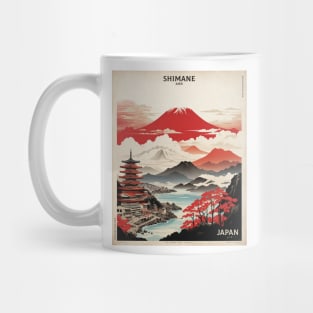 Shimane Japan Travel Vintage Tourism Poster Mug